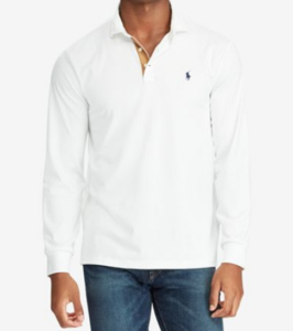 ralph lauren classic fit white polo shirt
